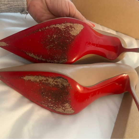 Loubiton Decoltish 85 Nappa Nude Leather - Picture 7 of 7